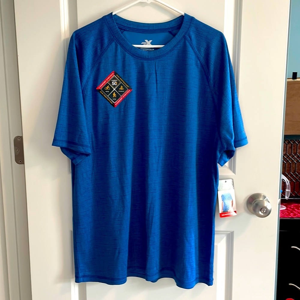 Zeroxposur Athletic Top UPF 50 Protection Blue XXL